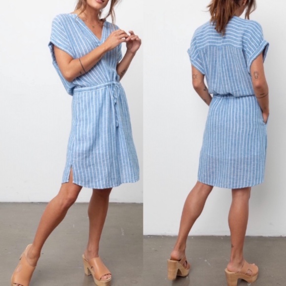 Rails Dresses & Skirts - ✨ NWOT Rails Emma St. Germain blue stripe dress XS